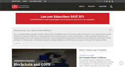 Desktop Screenshot of lawjournalnewsletters.com