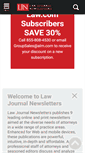 Mobile Screenshot of lawjournalnewsletters.com